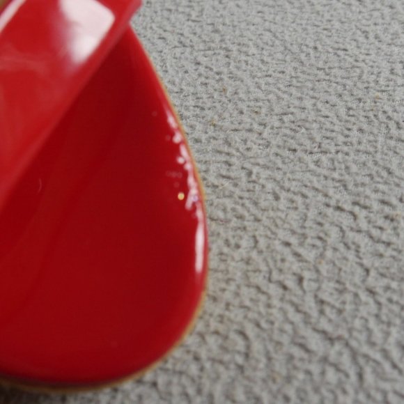 Giuseppe Zanotti Roz Cork Platform Wedge Sandal Red Patent Leather EU 40.5 S1E1 - Picture 3 of 3